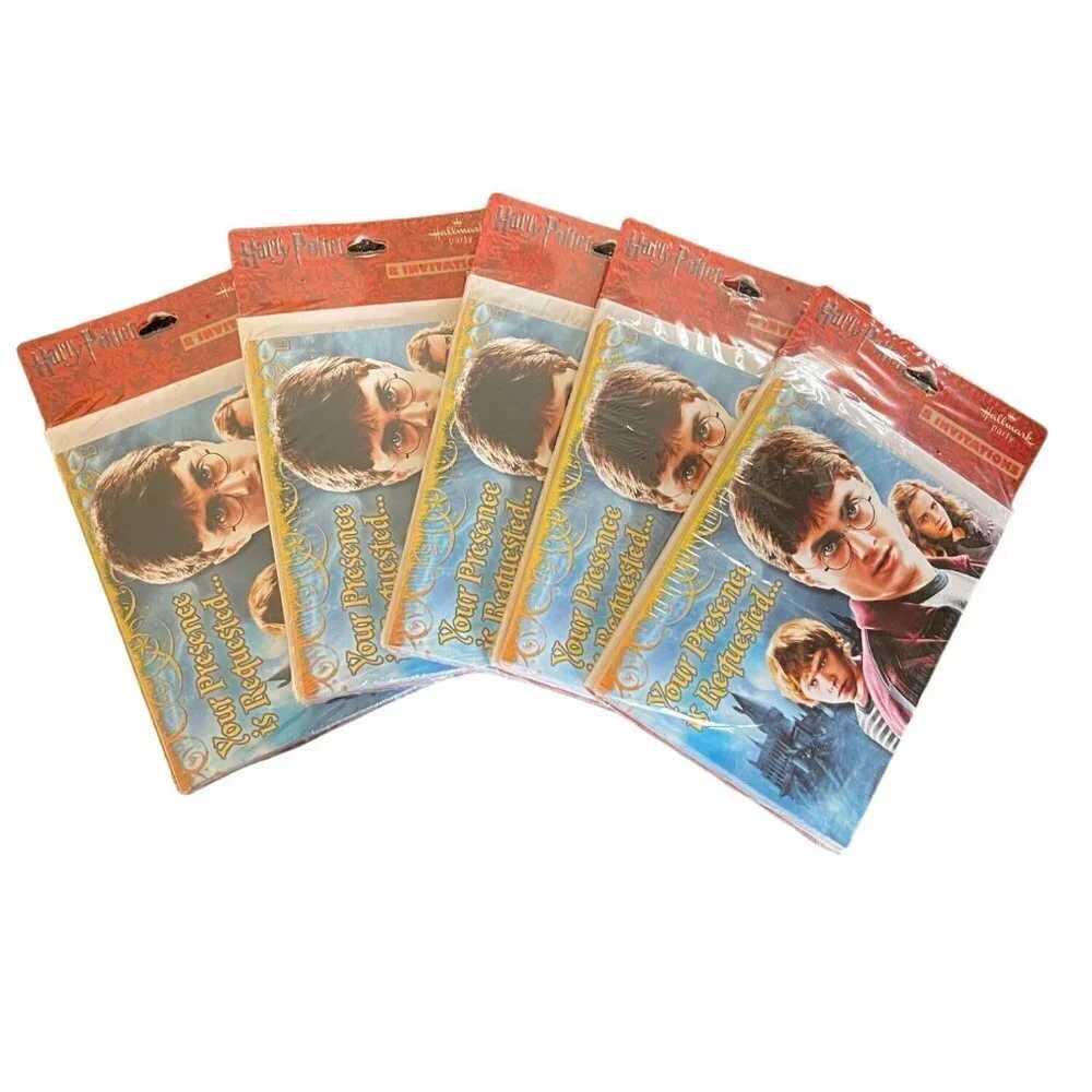 Hallmark Party 5 (8 Each) Packs Party Invitations Harry Potter Themed (40 total)
